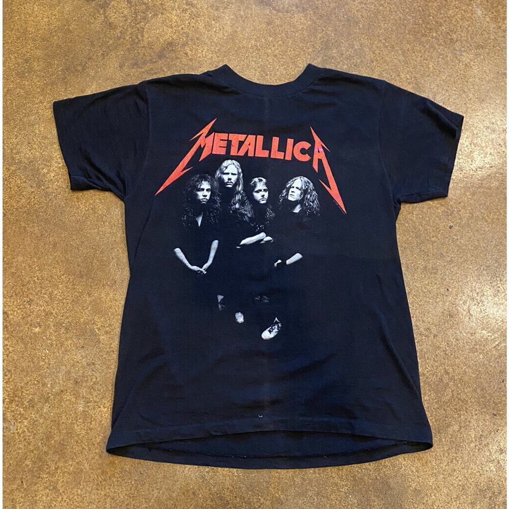 Vintage 1988 Metallica Band Tee …And Justic For All Tour Tshirt Size Large